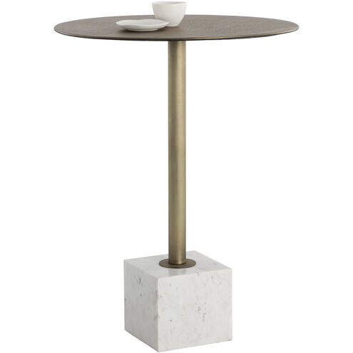 Kata White Marble Bar Table
